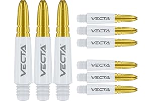 WINMAU Dart Shaft - Vecta Polycarbonate Dart Stems - 1 Set per pack (3 darts Shafts in total) - Professional Darts Accessories - Available in Short, Intermediate and Medium