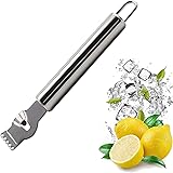 MINGZE Limone Pelatrici, Grattugia per limoni, Limone in acciaio inox Zester Grattugia Arancia da cucina per agrumi Pelapatat