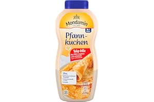 ‎MONDAMIN Mondamin Pfannkuchen Teig-Mix leckerer Pfannkuchenteig nur Milch zugeben und schütteln 8x 198 ml