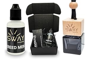 Creed Car Air Freshener & 35ML Refill Pack | For Men Gift Box | Aventos Inspired | Car Perfume Air Freshener with Odour Eliminating Technology | Long Lasting Car Air Fresheners | by Sway Fragrance