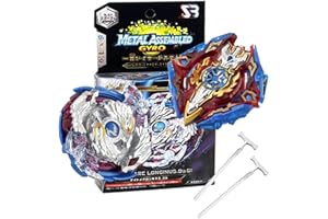 YFAMZO Beyblade Burst Trottole 2 pezzi Set di Metallo di Gyro 4D Trottole Gyro Catena Launcher con Stadio Infinity Nuoto Basic Duelli Set Regalo per Bambini
