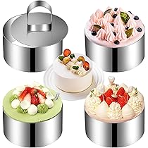 Oxnfeia Burgerringe – 4 Stück Edelstahl Servierringe Zum Backen, Kochen & Formen Von Burgern & Desserts