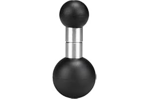 FANAUE Adaptateur boule de 2,5 cm à 17 mm – Compatible avec support RAM, bras double prise, convient pour Garmin GPS Mount