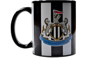 Hy-Pro Officially Licensed Newcastle United F.C. Mug –11 Ounces Ceramic, Tea, Coffee, Hot Chocolate, Cup, Merchandise, The Magpies, Great Football Gift Idea, for Kids and Adults