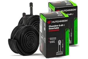 Hutchinson - Lot de 2 Chambre À Air - VTT - Standard - Résistance Et Anti-Crevaison - Valve Presta ou Schräder - Épaisseur 0.9 mm