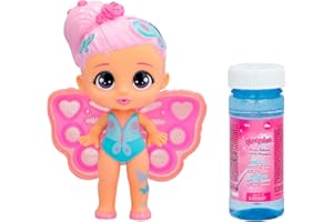 BLOOPIES Magic Bubbles Diana, Bambola Fatina da Collezione che Spruzza Acqua e Fa Bolle Magiche con le sue Ali, Gioco d'Acqua per Bambini e Bambine