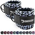 DMoose Fitness Ankle Straps for Cable Machines - One Size Fit with Premium Padding, Glute Kickback Ankle Strap for Women & Men, Cable Attachments for Gym, Booty Workouts, Leg Extension & Hip Abductors