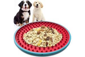 RUCACIO Licky Mats for Dogs and Cats, Crate Lick Mat for Dog Anxiety Relief, Dog Lick Mats Dog Slow Feeding Pad for Bathing, Grooming and Training