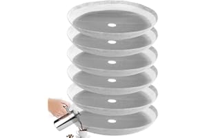 MeelioCafe 6 filtri di ricambio per French Press, 0,35 l, adatti per la maggior parte dei 350 ml, 2 tazze French Presses