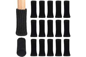 Tyqour 16 sztuk skarpet na krzesło, dziergane nóżki meblowe, ochraniacze noga, filcowe nakładki na noga z filcowymi podkładkami