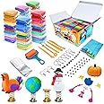 ESSENSON Modelling Clay Kit - 50 Colours Air Dry Magic Clay, DIY Molding Clay with Tools, Craft Kit for Kids Boys Girls, Presents Gift for Boys & Girls Age 3-12 Year Old