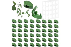 YHJXLY 50 soportes para plantas de pared, fijación trepadora, soporte autoadhesivo y acrílico invisible para jardinería