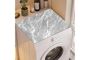 IWTBNOA Waschmaschine Abdeckung, 60 x 60 cm Waschmaschinenabdeckung Weiche und Zuschneidbare, Waschmaschinenauflage Universal, Waschmaschinenauflage Rutschfest für Waschmaschine,Trockner,Bäder,Küche