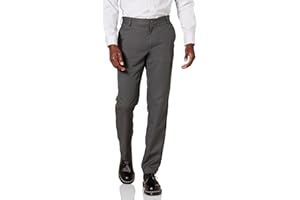 Amazon Essentials Pantaloni Eleganti Aderenti Piatti sul Davanti Uomo