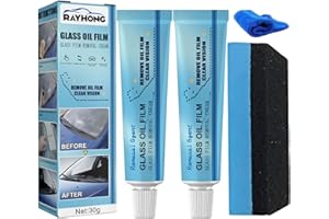 DINNIWIKL Car Glass Oil Film Cleaner, Car Windshield Oil Film Cleaner, Glass Film Removal Cream, Car Glass Waterproof Coating Agent (2pcs)