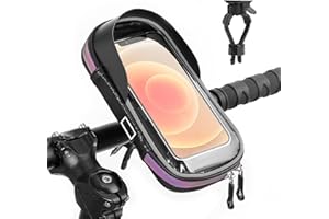 CHONGCIN Support Telephone Velo Etanche,Sacoche Telephone Velo Avant Sac Cadre Vtt,Support Telephone Trotinette Electrique Avec Pare-Soleil, Pochette Sacoche Cadre Velo Guidon Pour Smartphone À 7,0 Pouce