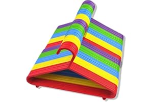 REQUISITE NEEDS Kids Clothes Hangers (Pack of 40)- Non Slip Hangers- For Toddler, Child, Ideal For Laundry And Nursery Everyday Standard Use -Sized For Baby, Toddler And Children-Multi Colour Hangers