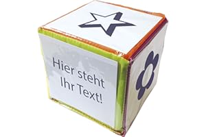 TimeTEX 93597 dados en blanco con bolsillos, longitud de borde de 20 cm