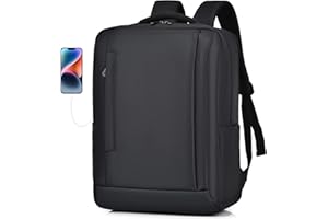 YOODI Zaino 40x30x20 Bagaglio a Mano Wizzair Zaino Uomo Pelle Zaino da Viaggio Aereo Espandibile Zaino Porta PC 15.6" Impermeabile Zaini Casual Zaino Lavoro con scomparto per computer e porta USB