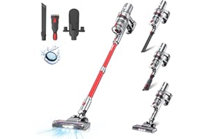 aonus A3 Odkurzacz bezprzewodowy Mocny 30000Pa 420W, Bezprzewodowa miotła elektryczna z funkcją oświetlenia LED, Czas pracy 45 minut, do podłóg dywanowych, parkietowych