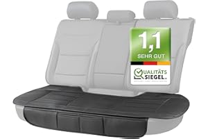 ‎WALSER Walser Sitzauflage Auto Fernando, Qualitätssieger Sehr Gut*, Autositzauflage Rückbank, Auto Sitzauflagen 1 Stück, Autositzschoner Rückbank Kunstleder, Autositz Auflage, Autositzkissen Rückbank schwarz