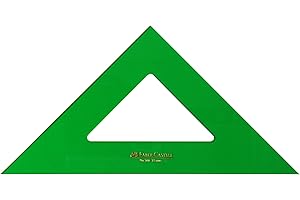 FAIBO Faber-Castell 566 - Escuadra de 25 cm, color verde