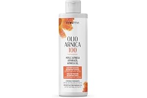 FITOATTIVI NATURA E BENESSERE Olio Arnica Forte 250ml Olio Massaggio Rilassante Sollievo e Benessere Aiuta a Lenire Tensioni Muscolari e Articolari con Lavanda Eucalipto Arnica Montana e Canfora Massage Oil Made In Italy