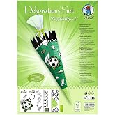Fußball & Cheerleader Ballon-Dekoset – 19-teilig, Für Sportpartys, Geburtstage & Spieltag-Feiern