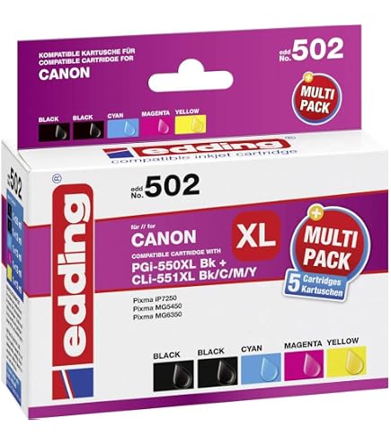 Edding Druckerpatrone Ersetzt Canon CL-541 XL – Kompatibel Mit PIXMA MG & MX Serien, 3 Farben (Cyan, Magenta, Gelb)