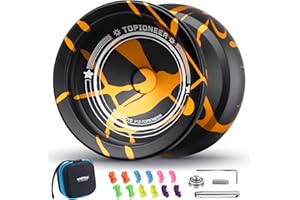 MAGICYOYO Yoyo V12 Yoyo professionale per principianti e giocatori avanzati, doppio scopo in metallo reattivo e non reattivo, in lega di alluminio resistente trucchi