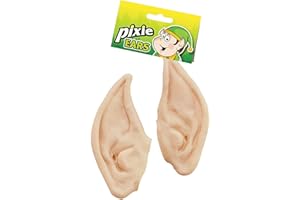 Bristol Novelty MD102 Ears Pixie Flesh Costume, Mens, Multi-Colour, One Size
