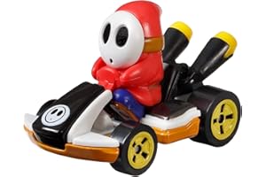 Hot Wheels Modellino DieCast SHY GUY ROSSO Versione STANDARD KART da SUPER MARIO KART - Scala 1:64 lunghezza 5cm