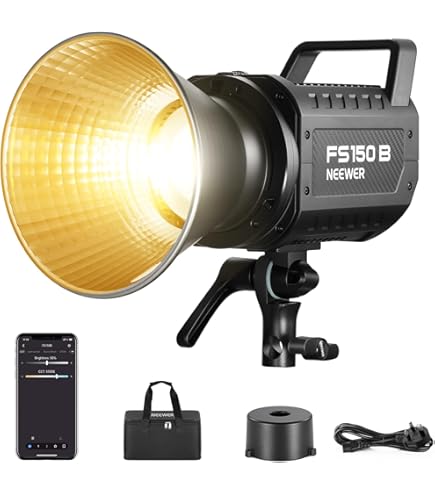 Zhiyun CINEPEER CX100 COB LED Video Light 100W Bi-color 2700K-6500K With Diffusor And Battery Cri96 Tlci97 - View #3