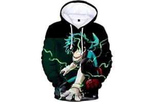 Anjinguang Boys and Girls Novelty Sweatshirt Kids Hoodies Anime My Hero Academia Hoodie Boku No Hero Academia MHA Friends Sweatshirt for Children 100-150 cm