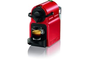 Nespresso Maszyna na Kapsułki Inissia xn1005 Firmy Krups, Bardzo Szybka Gotowość do Pracy, Automatyczne Wyłączanie, Wiśniowa Czerwień