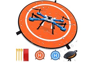 Vebetter Drone Landing Pad, Portatile Universale Pieghevole Impermeabile Helipad Tappeto Di Atterraggio Per DJI Air 2s / Mavic Mini 2 / Mavic Air 2 / Mavic 2 /Fimi X8se / DJI FPV Drone, Doppia Faccia.