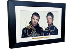 Kitbags & Lockers 12x8 A4 Liam Gallagher Noel Gallagher Oasis Live 25 2025 Music Popstar Indie Band Autographed Signed Photo Photograph Picture Frame Poster Gift 1