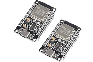 DUBEUYEW ESP32 ESP-32S ESP-WROOM-32 Type-C USB Development Board CH340C WiFi+Bluetooth Ultra-Low Power Dual Core ESP32-DevKitC-32 Expansion Board for Arduino(2PCS)