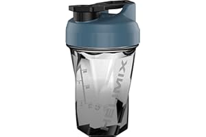 Helimix 2.0 Vortex - Botella mezcladora con capacidad para hasta 20 onzas, sin bola de mezcla ni batidor, fabricada en Estados Unidos, vaso mezclador portátil de proteína de suero de leche
