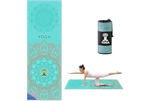 SUNOYA Serviette de yoga antidérapante, tapis de yoga antidérapant, 185 × 63 cm, serviette de yoga pour pilates gym chaude