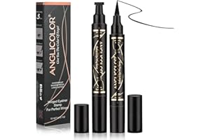 ‎ANGLICOLOR Anglicolor Eyeliner Stempel Schwarzer, 2 Stifte wasserfest, SmudgeProof Flüssiger Eyeliner Stift, für perfekten Eye-Wing