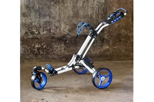 YORRX Golftrolley SL Pro 7 HAMMA Plus, Golfwagen mit innovativem 360° Spin Vorderrad (frei 360° gelagert), Aktion: inkl. Regenschirmhalter & Tees