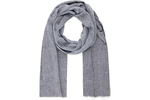 LINDENMANN Sciarpa uomo sciarpa sottile 100% cotone grigio, grigio., Taglia unica