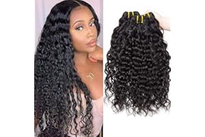 LOVFIR Tissage Bresilien Boucle 9A Brésilien Vague D'eau Vierge Cheveux 12 14 16 Pouces 100% Cheveux Naturel Bresilienne Bouclée les Cheveux Humains Water Wave Hair Bundles