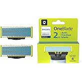 Philips Norelco Original OneBlade Anti-Friction Replacement Blades, 2 Pieces, QP225/80