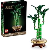 LEGO Botanicals Şans Bambusu 10344 &ndash; Yetişkinler i&ccedil;in Bambu Sapları, &Ccedil;akıl Taşları ve Ahşap Efektli Saksı İ&ccedil;eren Sevgililer G