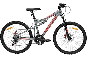 Huffy Marker Full Suspension Mountain Bike Boys or Girls MTB Ages 13+ - 21 Speed - Disc Brakes- 24" 26" 27.5"