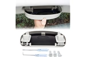 BIXUAN Compatible con VW Tiguan 2 / Golf 7 7.5 MK7 / Touran 5t / Passat B8 Valiant MSP16 MK2 2016-2022 Funda para Gafas ABS Delantera Sunglasses Holder Box Auto Interior Accesorios