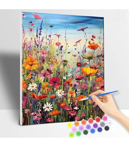 Syntego Kit Pittura Con Numeri Per Adulti - Big Ben Londra, Paesaggio Su Tela 50x40 Cm, Colori Acrilici, Pennelli, Ganci E Viti Inclusi