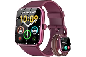 BAOLUBAO Smartwatch Uomo Donna, Orologio Fitness con Chiamate ,100 Modalità Sportive, 1.85" Smart Watch Monitor del SpO2/Sonno, 24H Cardiofrequenzimetro da Polso Fitness Tracker per iOS Android Smartphone